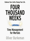 Cover image for Four Thousand Weeks